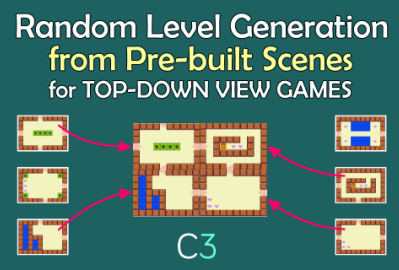 Random Level Generator Template for Top-Down View Games main cover image